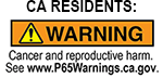 Warning: Cancer and reproductive harm. See www.P65Warnings.ca.gov.