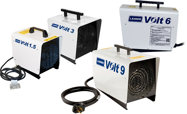 L.B. White Volt Electric Forced Air Heaters