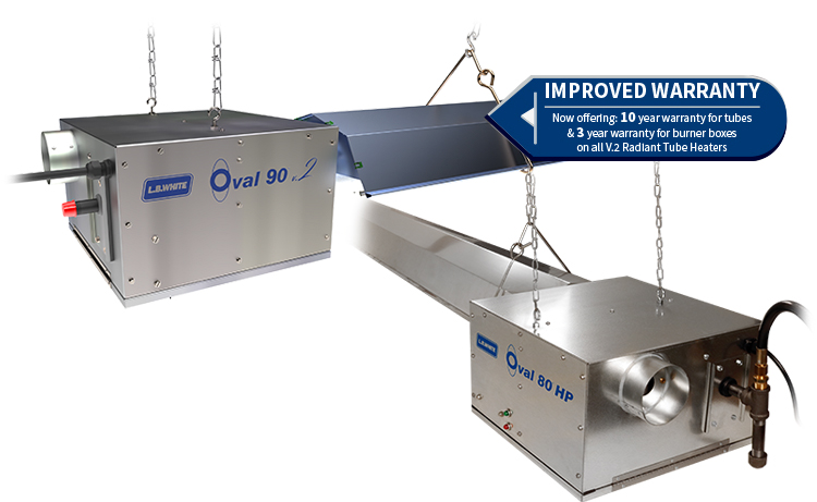 L.B. White 80,000 Btu Tube Heater for Maximum Efficiency in Poultry Buildings